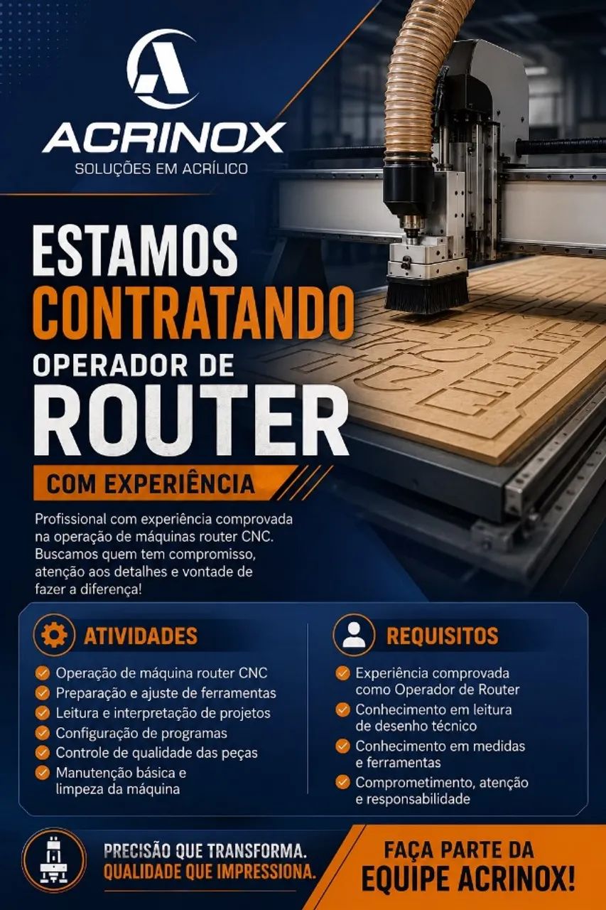 Vaga: Operador de Router