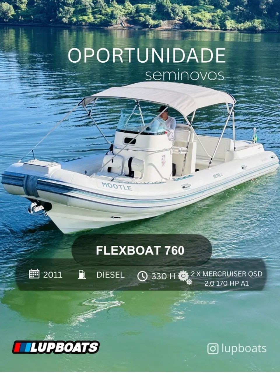 BOTE FLEXBOAT 760 - 2011 (ZEFIR, INFLAVEL)