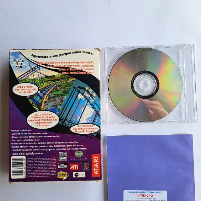 RollerCoaster Tycoon 3 PC Atari Big Box Original + Manual - Foto 3