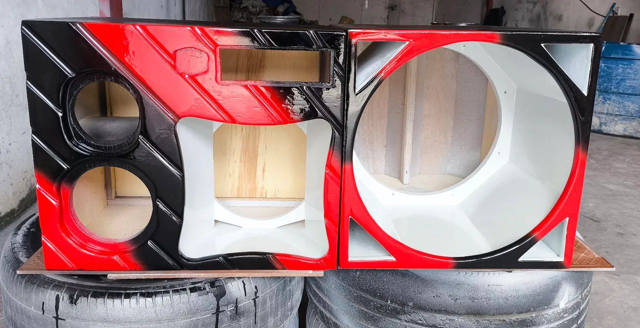 Caixa de para som automotivo médio 10 polegadas grave de 15 polegadas  - Foto 2