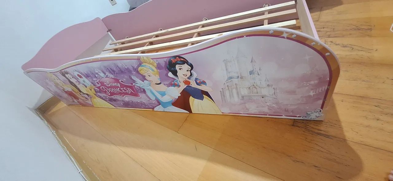Cama infantil solteiro Princesas rosa - Foto 2