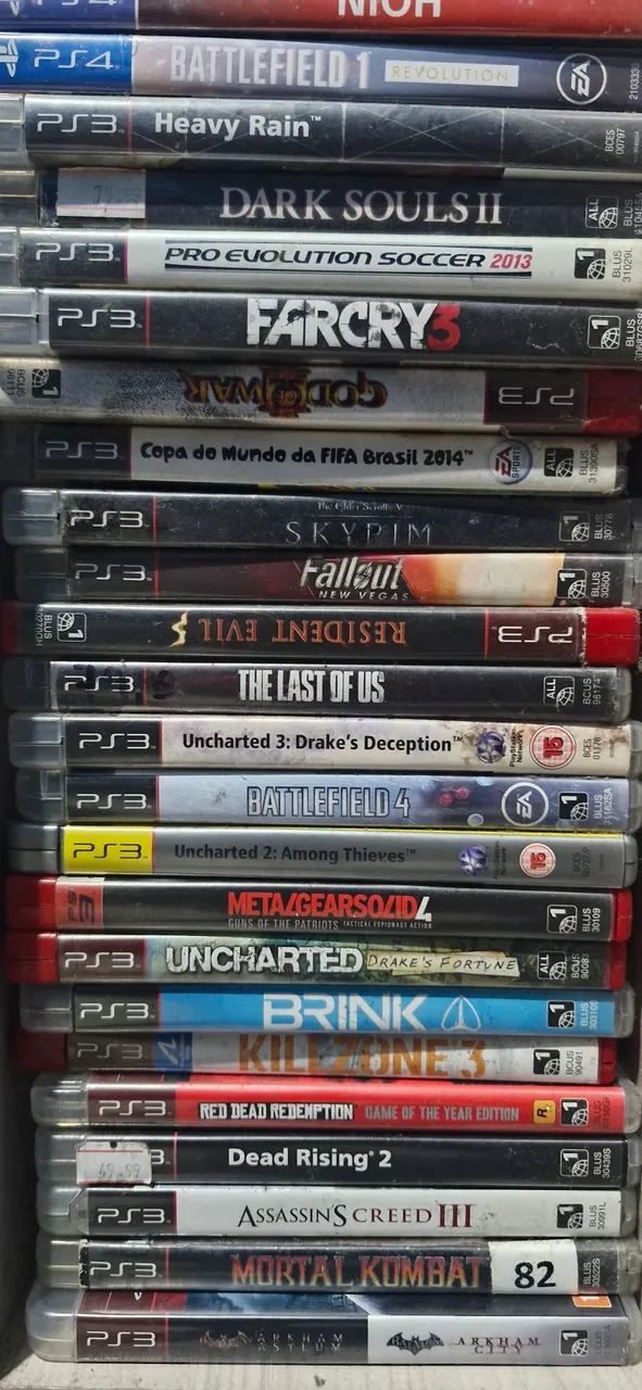 Jogos de PS3 e PS4 