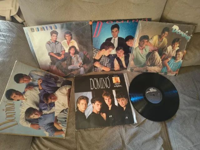 Coleção 5 Discos de Vinil Banda Domino
