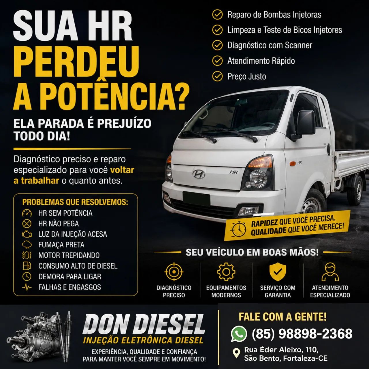 Bomba e Bico Injetor Diesel Common Rail - Teste e Reparo