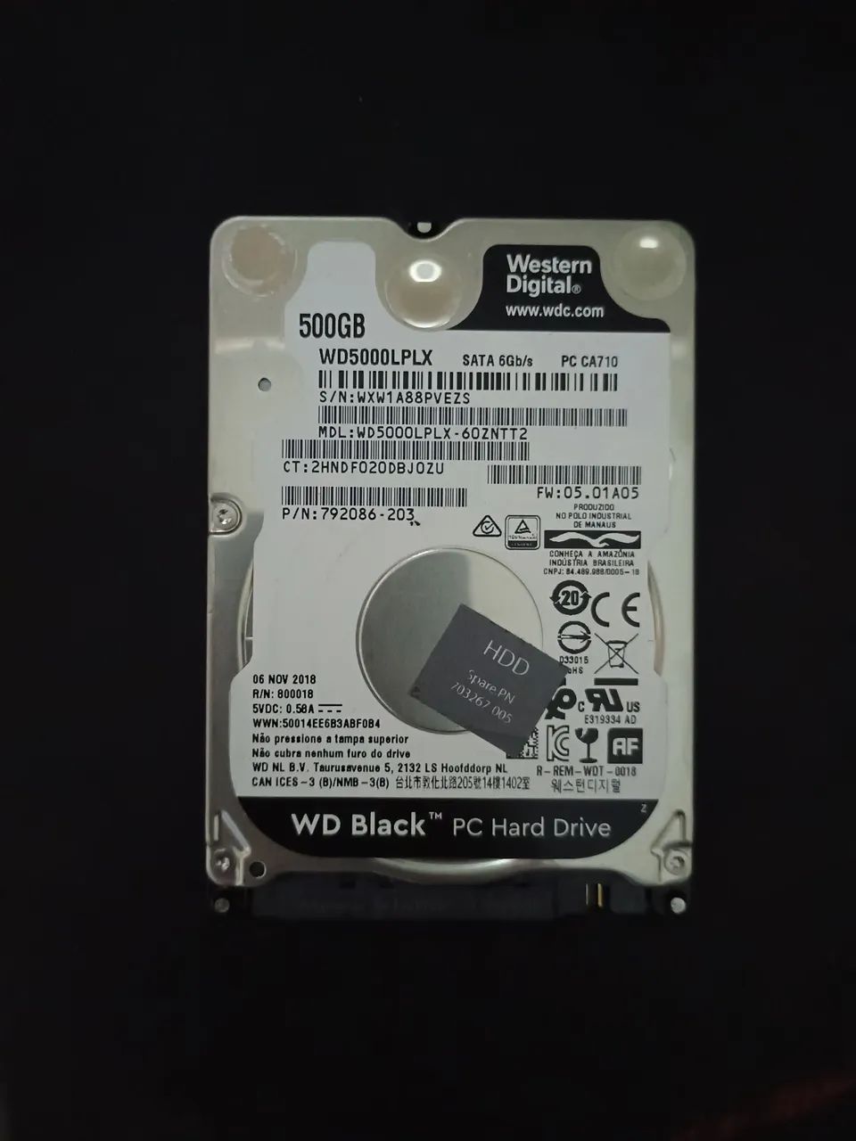 HD 500GB (notebook) WD Black