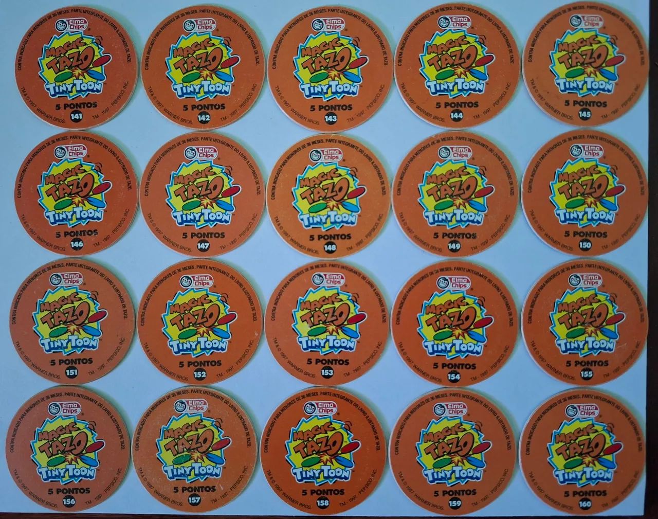 Coleção tiny toon tazos set laranja  - Foto 2