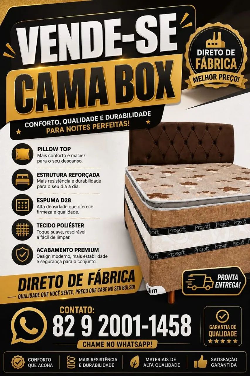 Cama box. 12cm de espuma 
