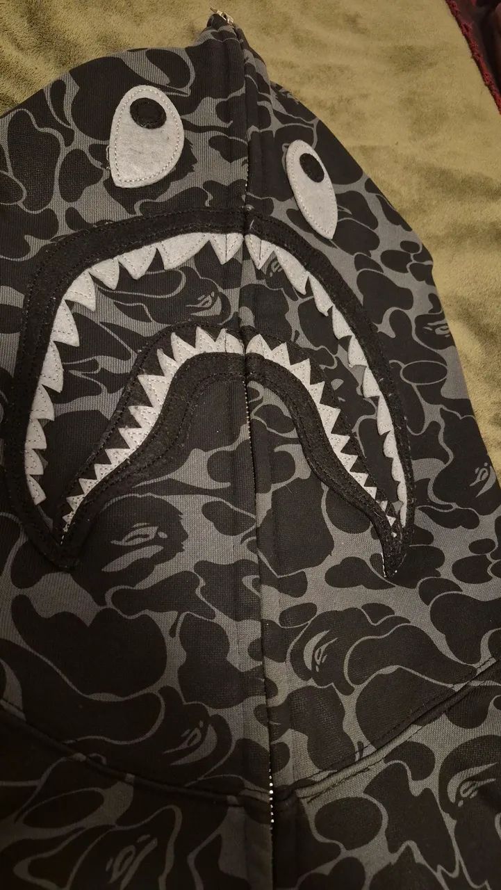 Moletom Bape x DSM shark camuflado - Foto 2