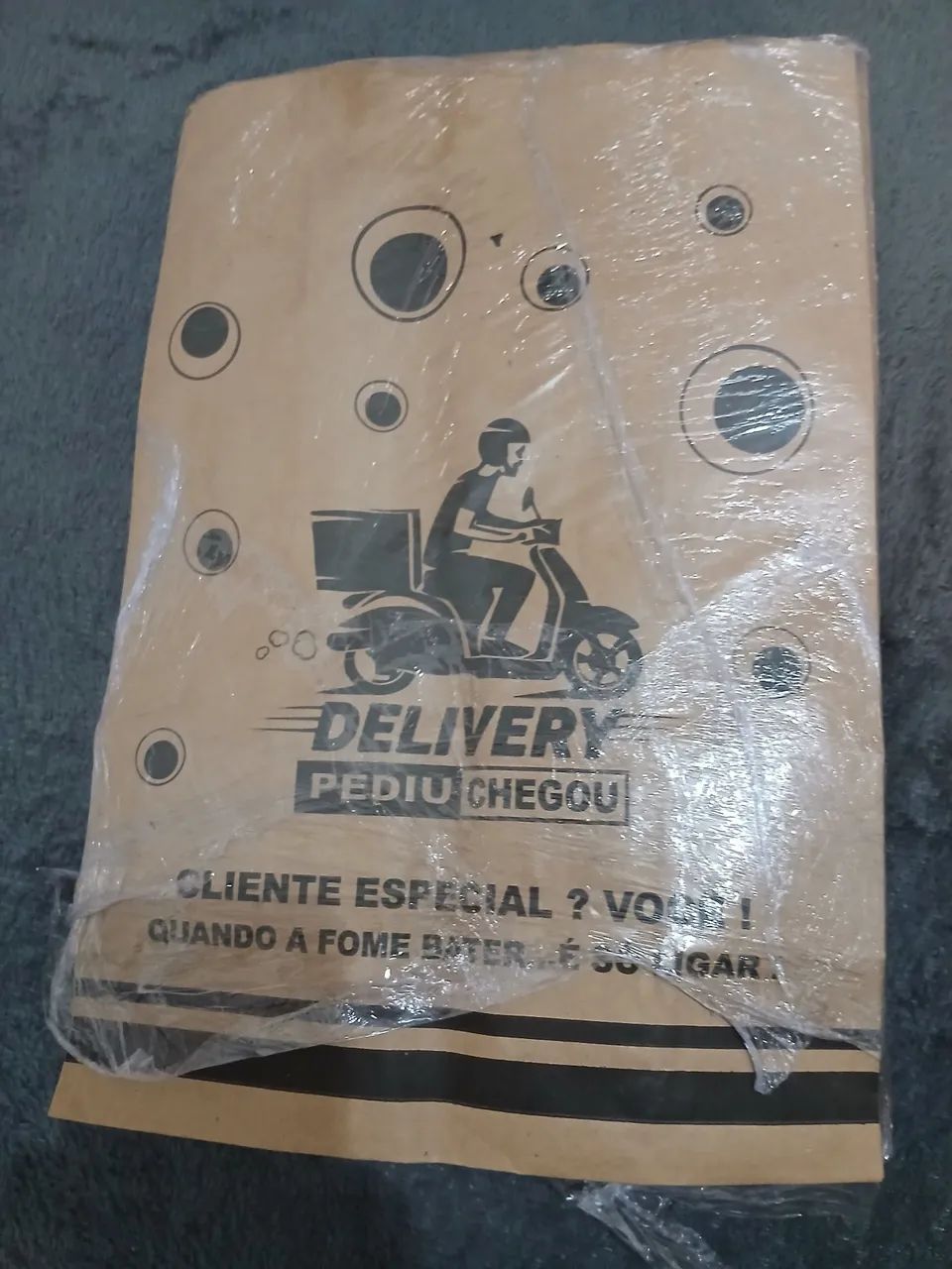 saco de papel kraft pardo para delivery grande