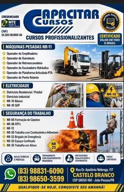 Cursos profissionalizantes 