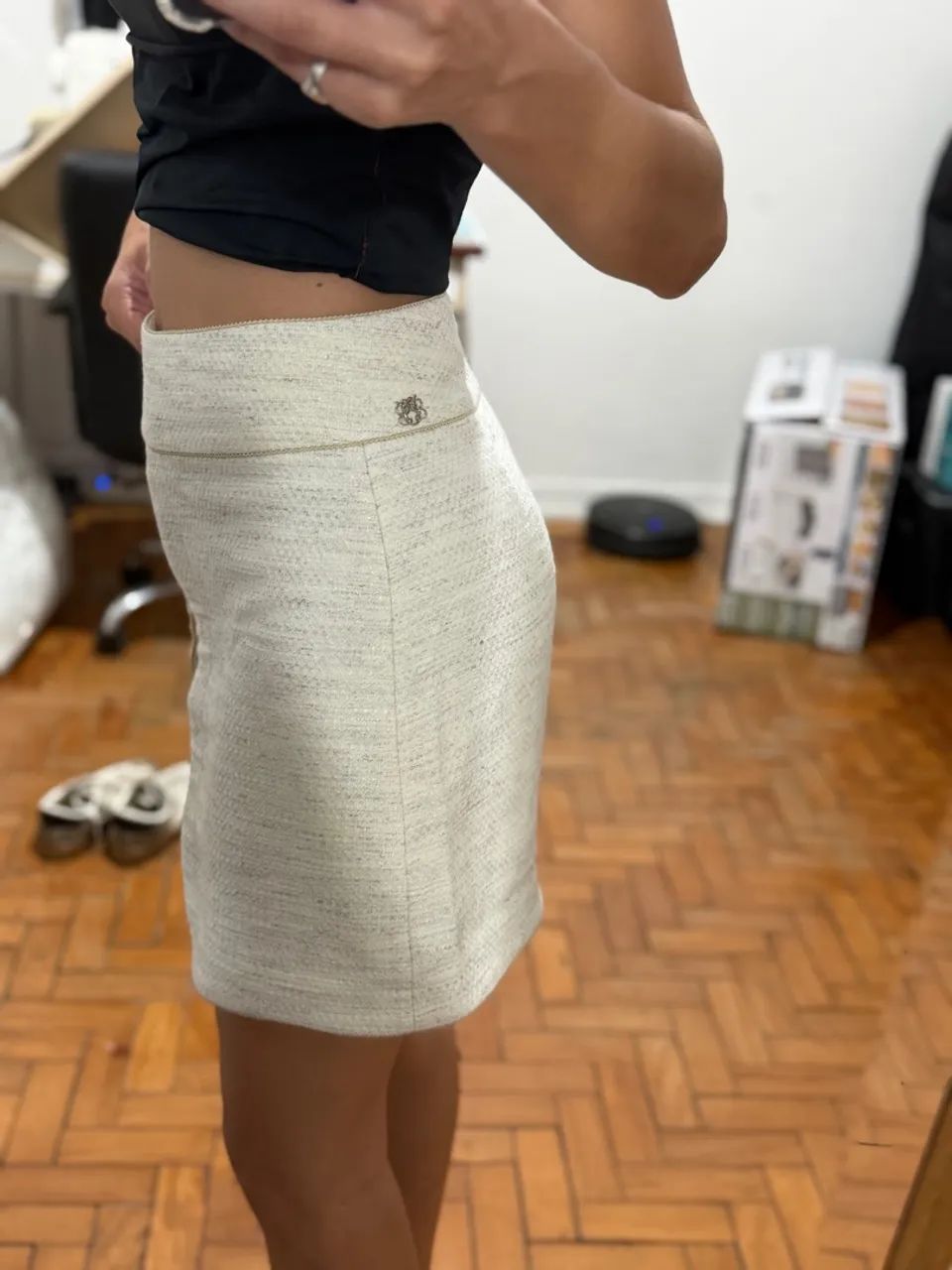 Saia off white Bobô tamanho P