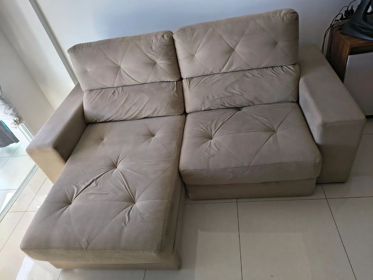 Sofá cama Ibitiza - cor marrom claro - Foto 2