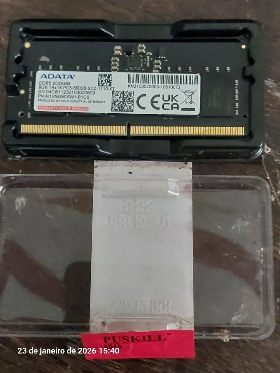 MEMÓRIA NOTEBOOK GAMER DDR5 5600MHZ ADATA XPG NOVA. BARATO Dispenso Curiosos  - Foto 3