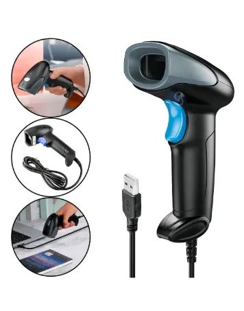 Leitor De Código De Barras Com Suporte Knup Usb 1d Preto - Foto 5