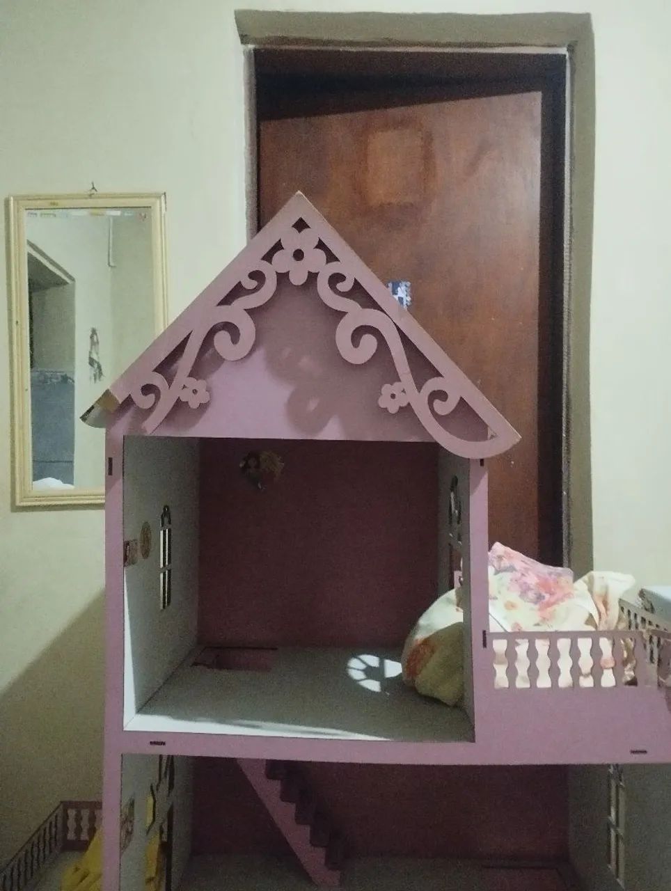 Casa com moveis de boneca MDF - Foto 4