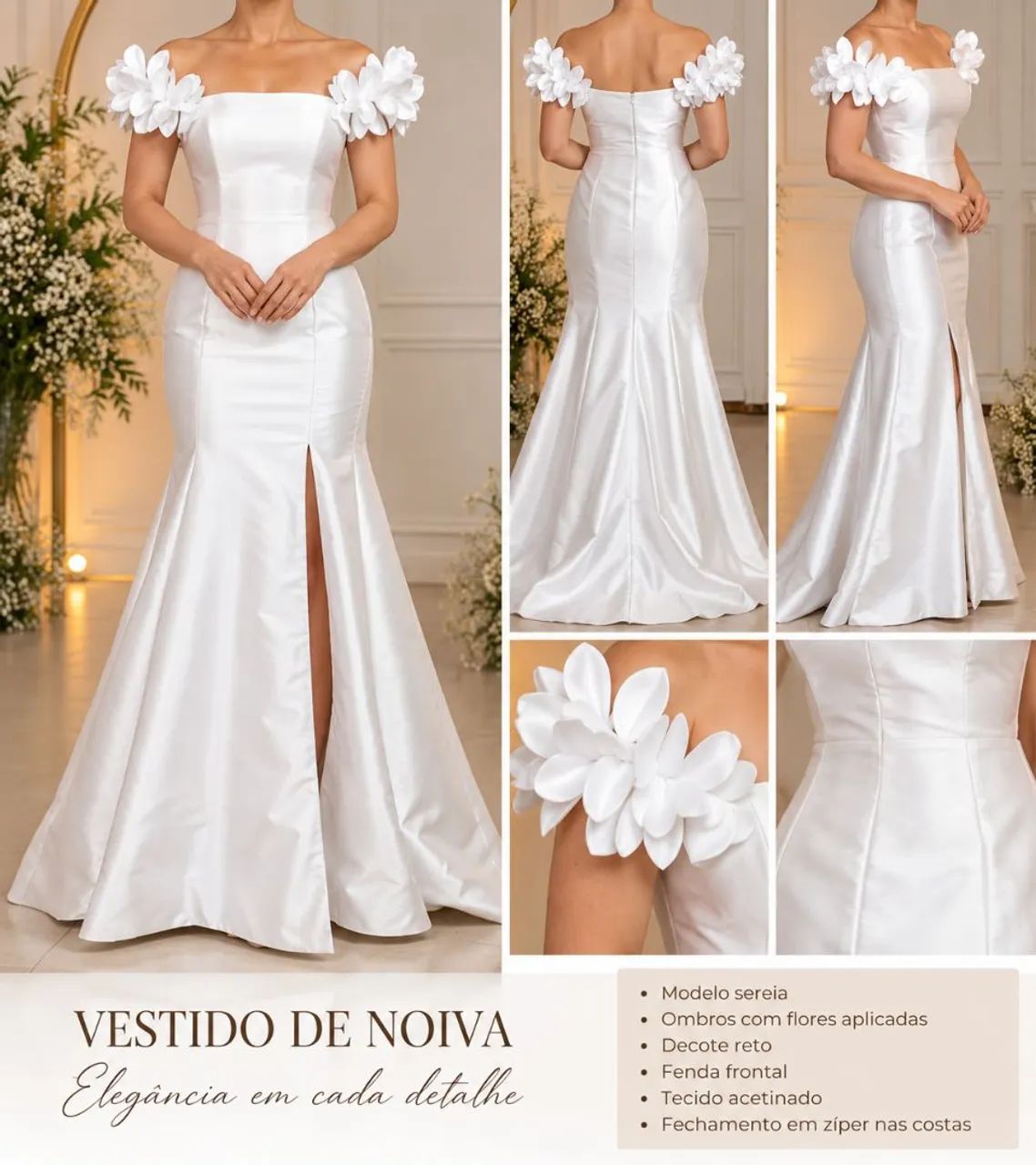 Oportunidade: Vestido de noiva alta costura