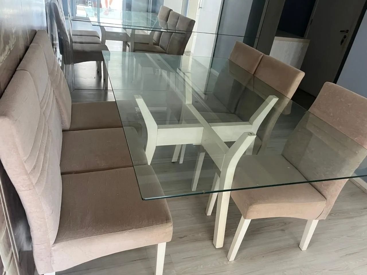 Mesa de vidro mais 6 cadeiras - Foto 3