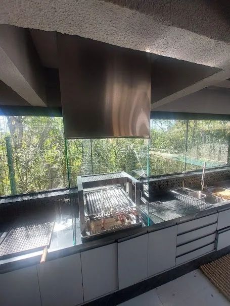 Coifa e Sistema de exaustão em aço inox 