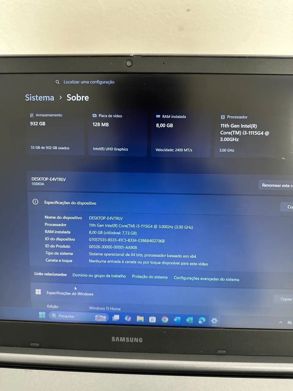 Notebook Lenovo thankped i5 de 11 geração  - Foto 4