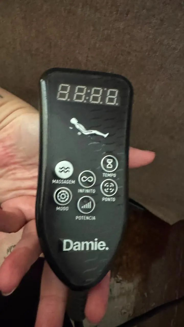 Poltrona Reclinável Elétrica com Massageador Damie - Bege - Foto 3