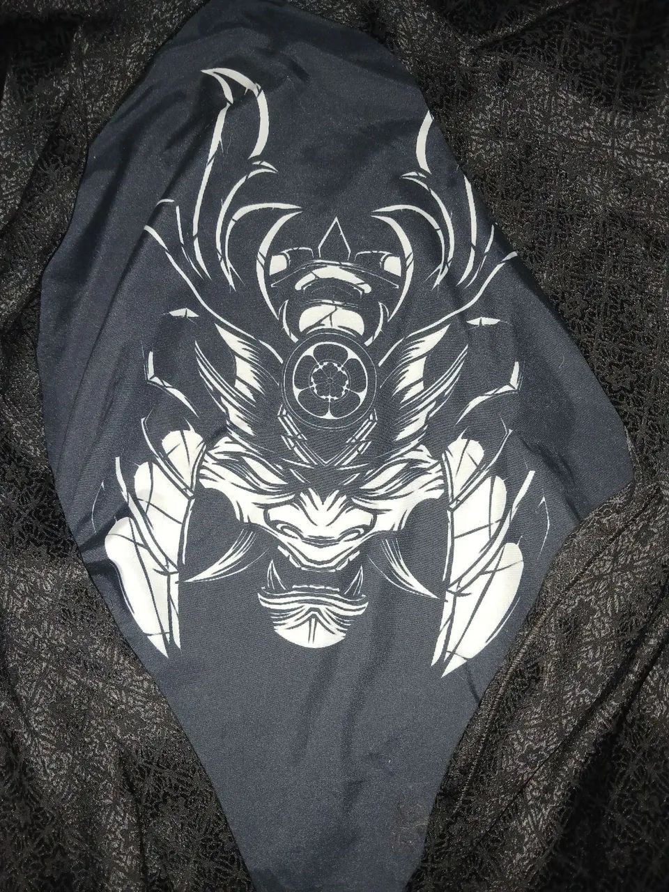 Haori preto floral  - Foto 2