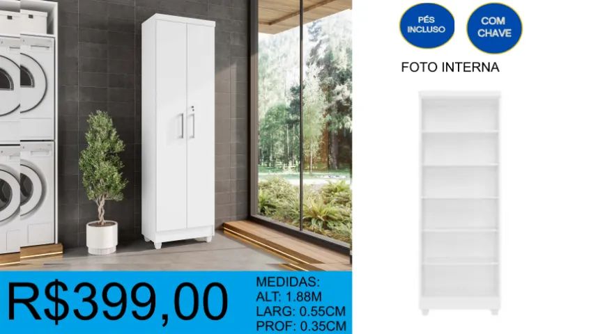 Multi uso com chave duas portas - compre hoje e receba em até 72h - Foto 2