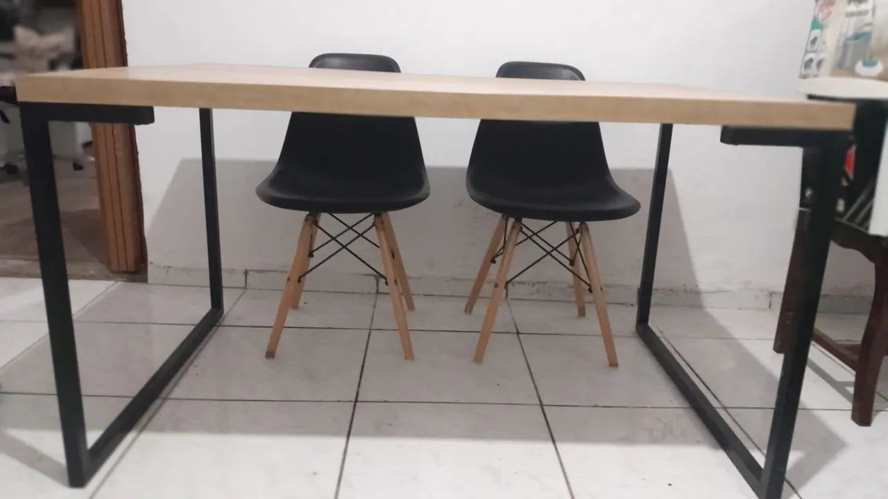 Mesa de jantar estilo industrial - Foto 3