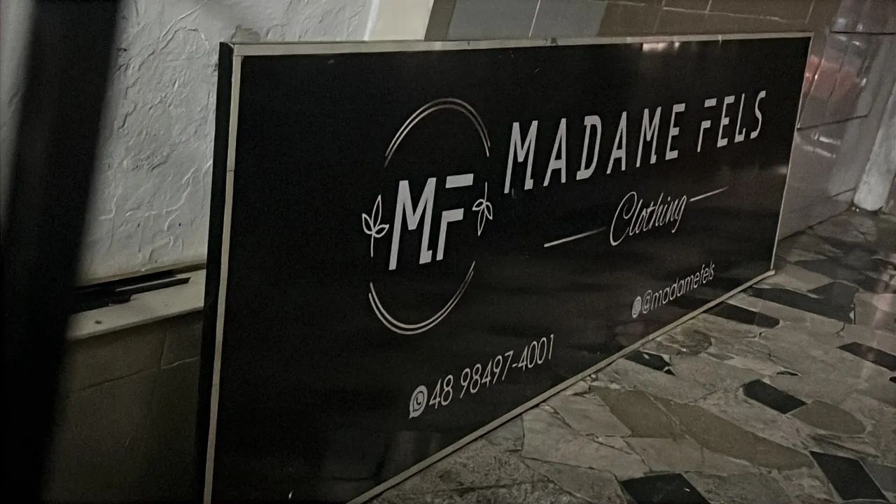 Placa Comercial de Ferro para Fachada 