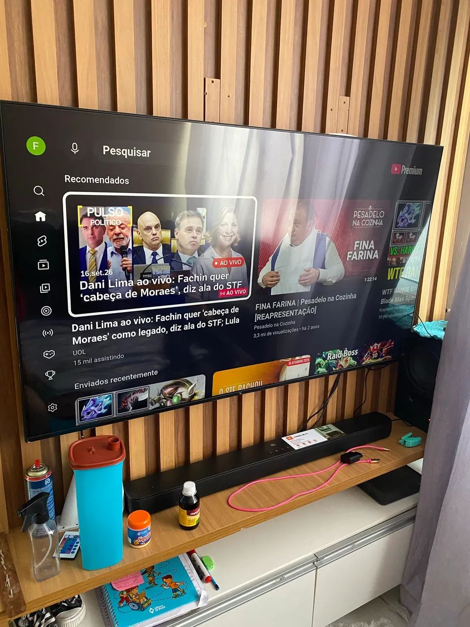 Televisão SAMSUNG 55 Pol. QLed 4k
