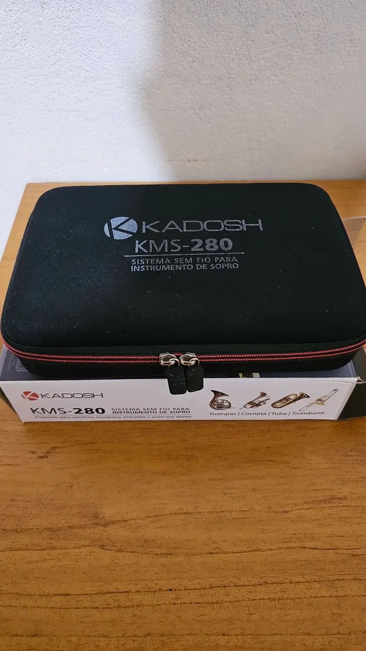 Microfone kadoshi sem fio para instrumentos de sopro