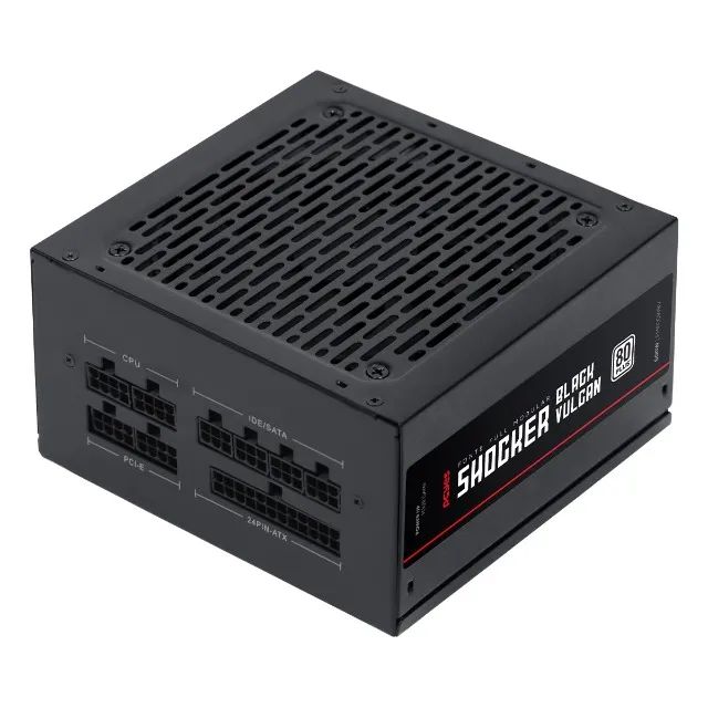 FONTE GAMER 600W PCYES SHOCKER FULL MODULAR 80 PLUS WHITE BLACK VULCAN NOVA! - Foto 2