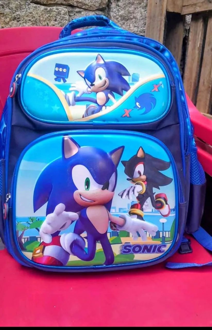 KIT ESCOLAR SONIC COMPLETO - ÓTIMO ESTADO - Foto 2