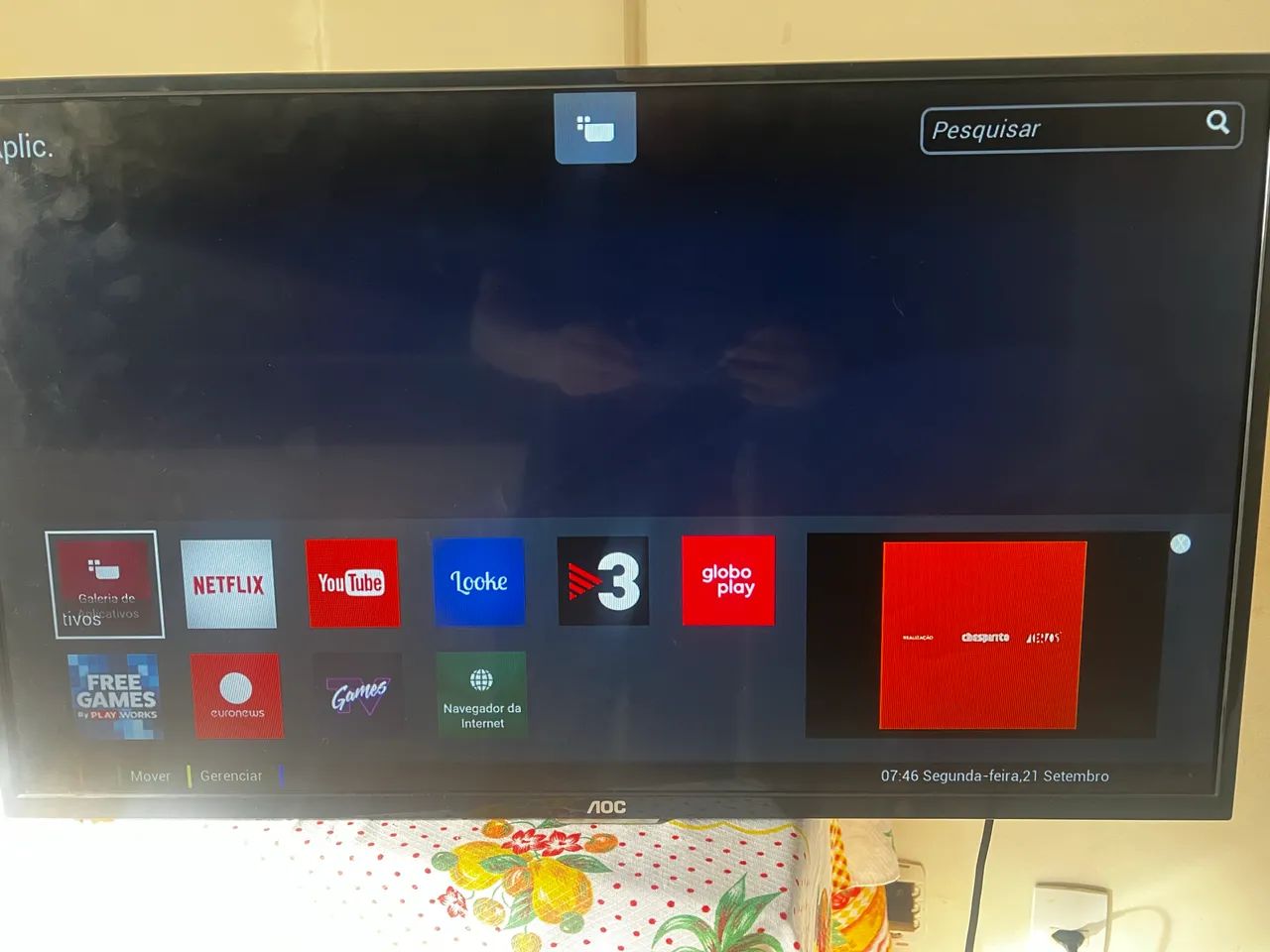 Tv Aoc 32 Polegadas Smart Tv ROKU - Foto 2