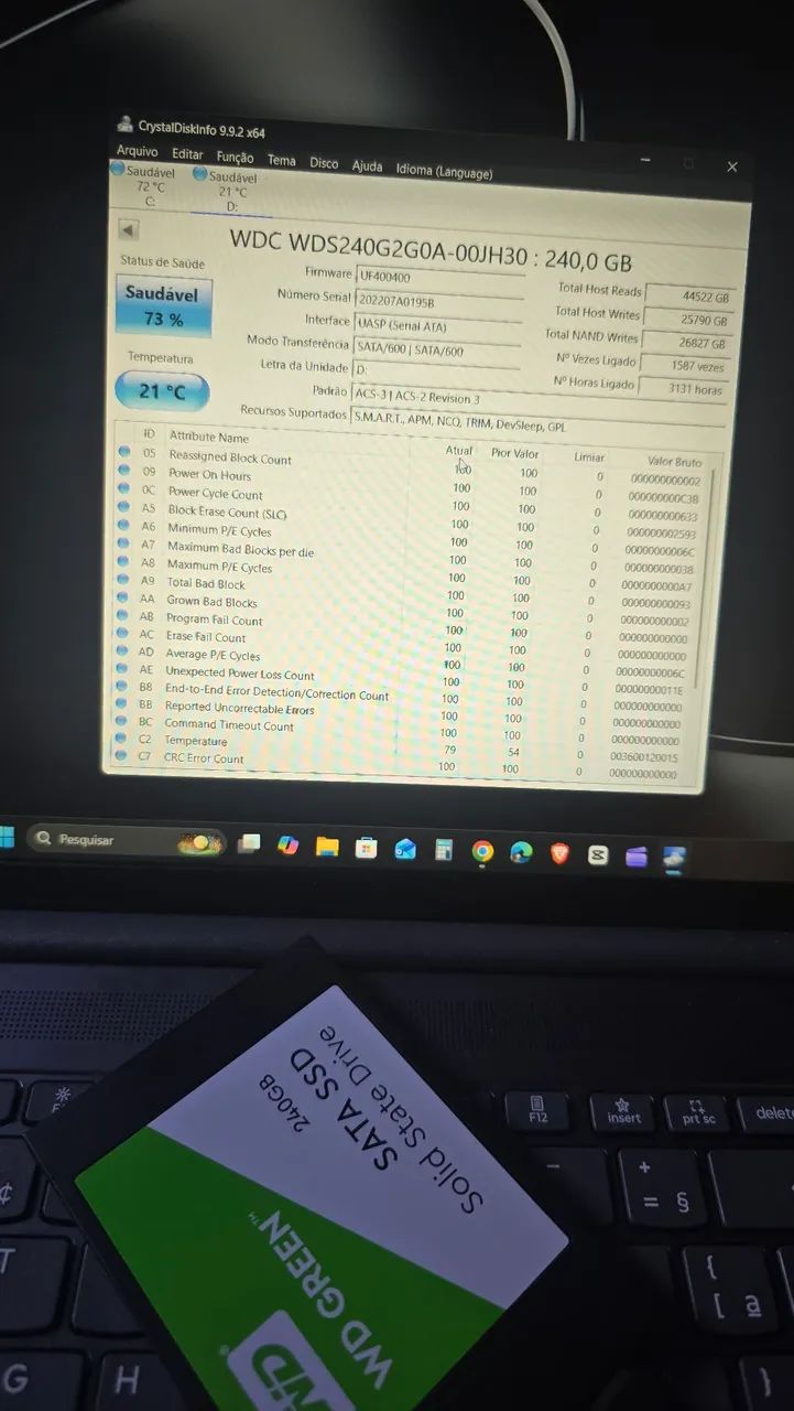 SSD 240GB WD Green Sata - Foto 4