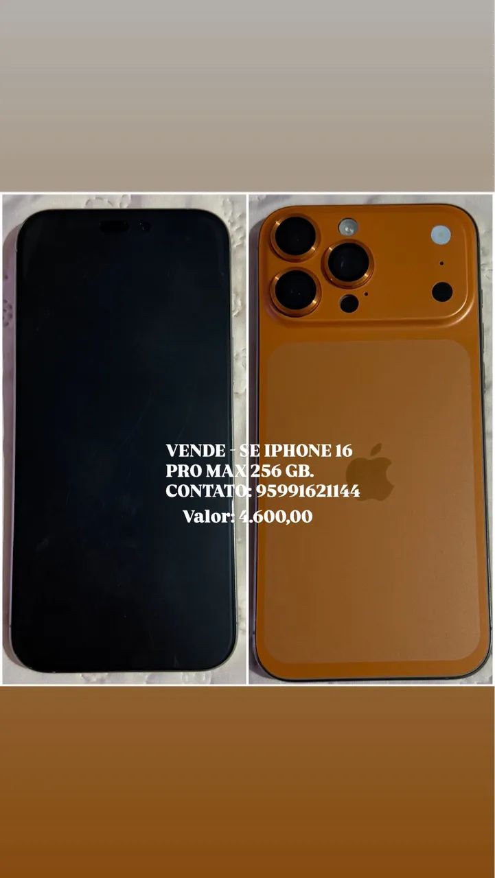 iPhone 16 pro Max 256 gb