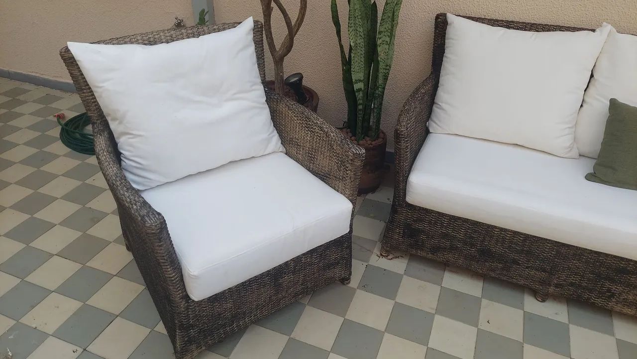 Conjunto de jardim sofá e poltrona - Foto 3