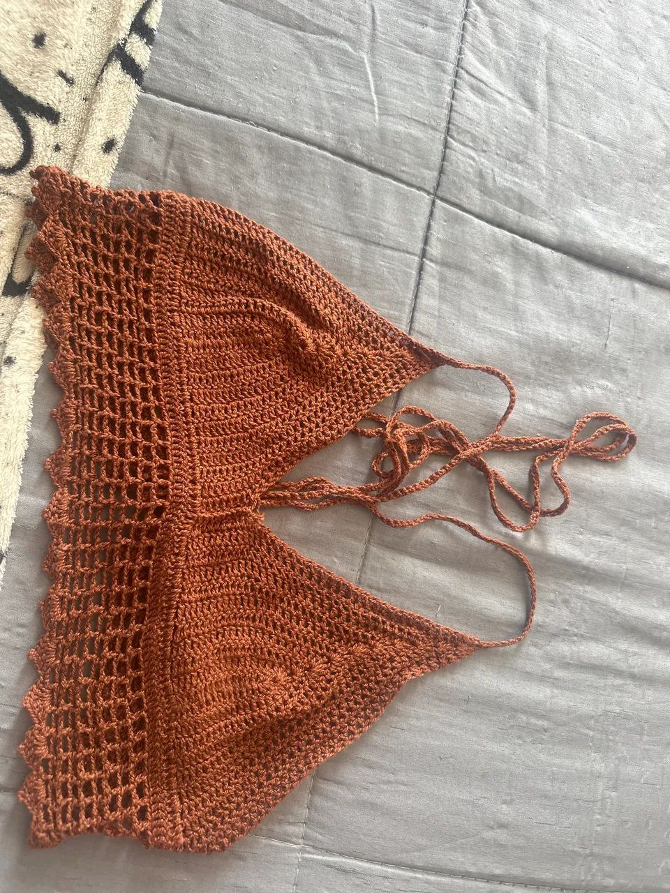Cropped em crochê 