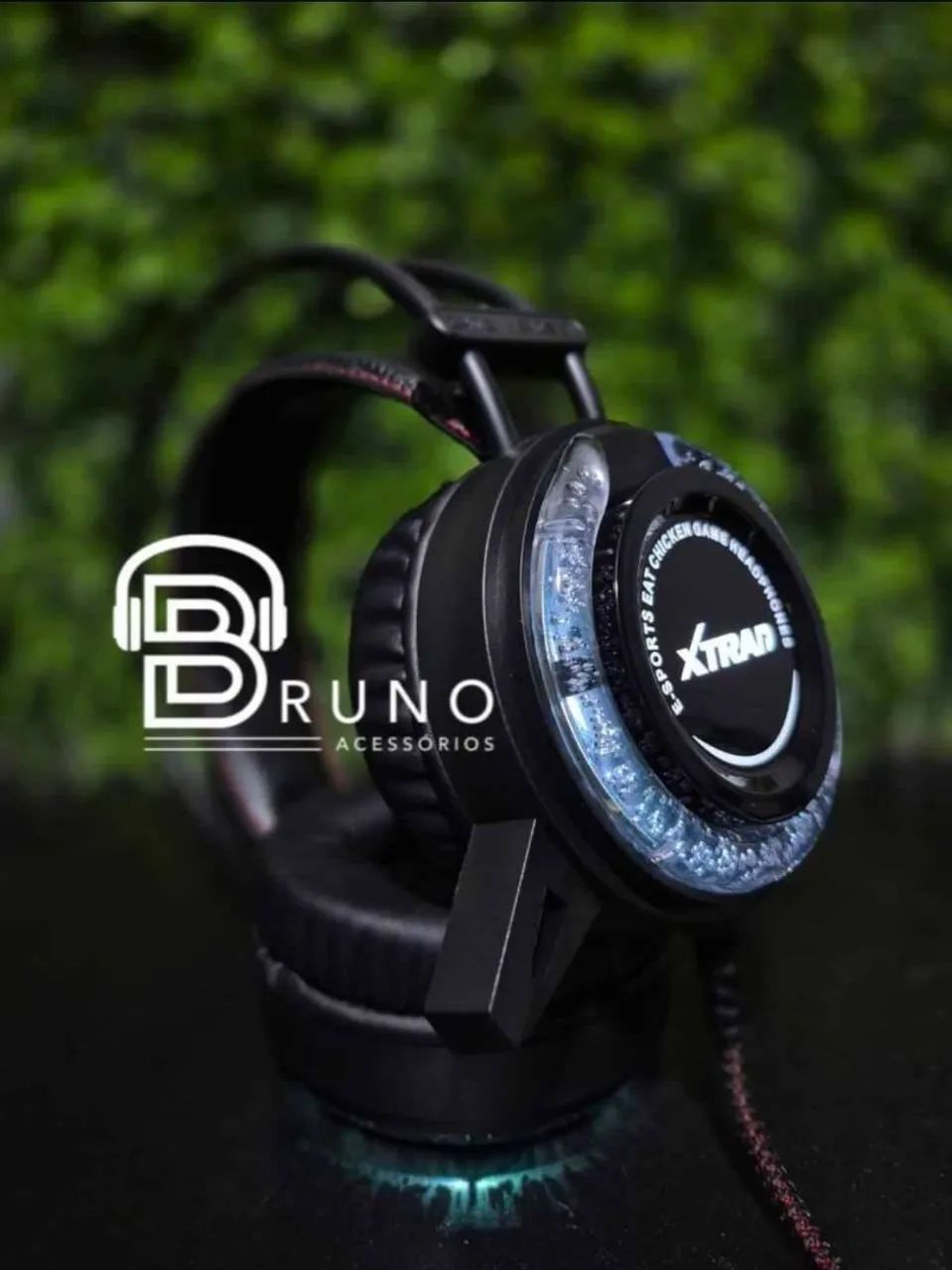 Headset Gamer com microfone e led 