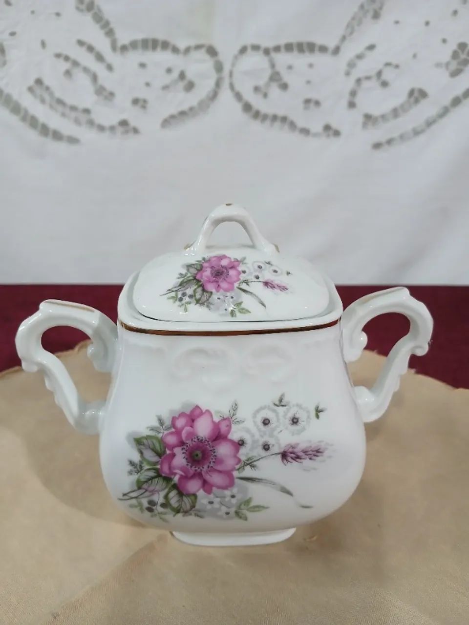 Antigo Açucareiro Porcelana Vista Alegre Portugal - Foto 2