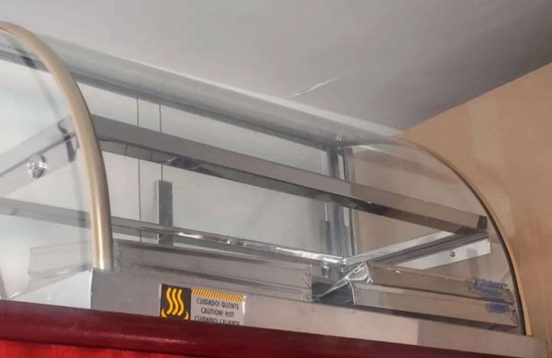 Estufa Vitrine Aquecida Salgados Inox Curva 220v - Foto 2