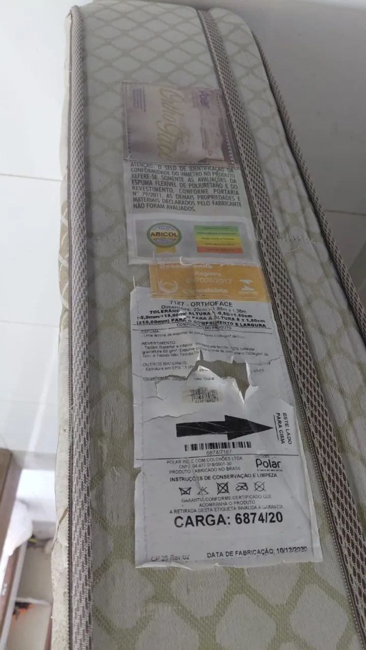 Cama de Casal com Colchão de Casal - Foto 4