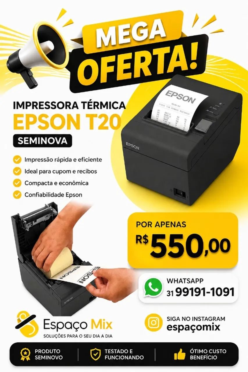 IMPRESSORA TÉRMICA EPSON T20