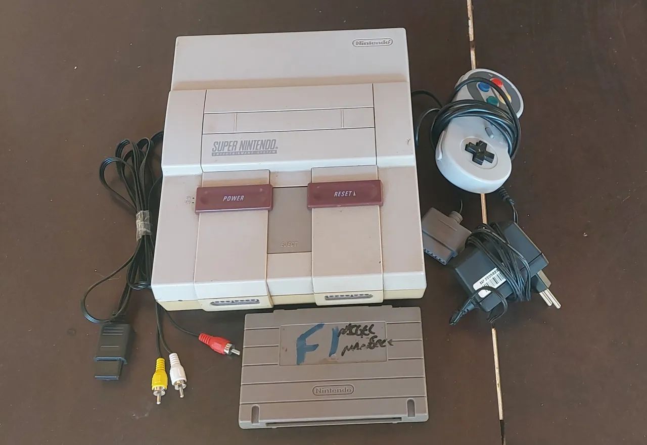 Super nintendo completo com 1 jogo