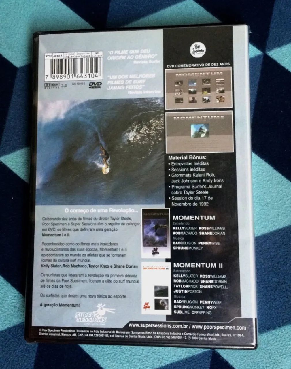 DVD Surf - Momentum I & II - Under de Influence (Raríssimo) - Foto 4