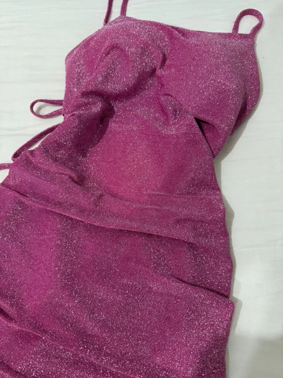 Vestido Rosa com Brilho - Foto 3