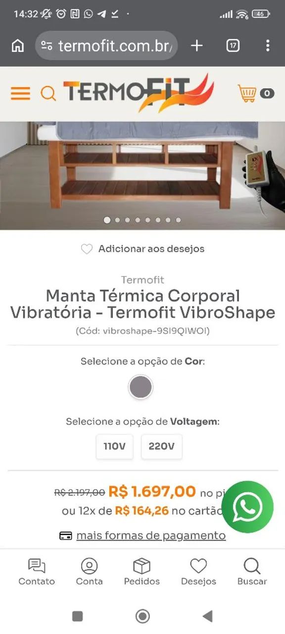 Manta Térmica com Vibração  - Foto 2