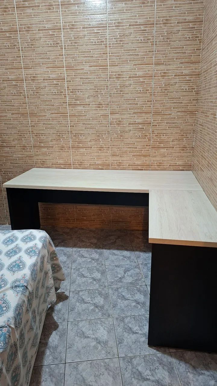 Mesa em L - Alta qualidade - Branca - Foto 5