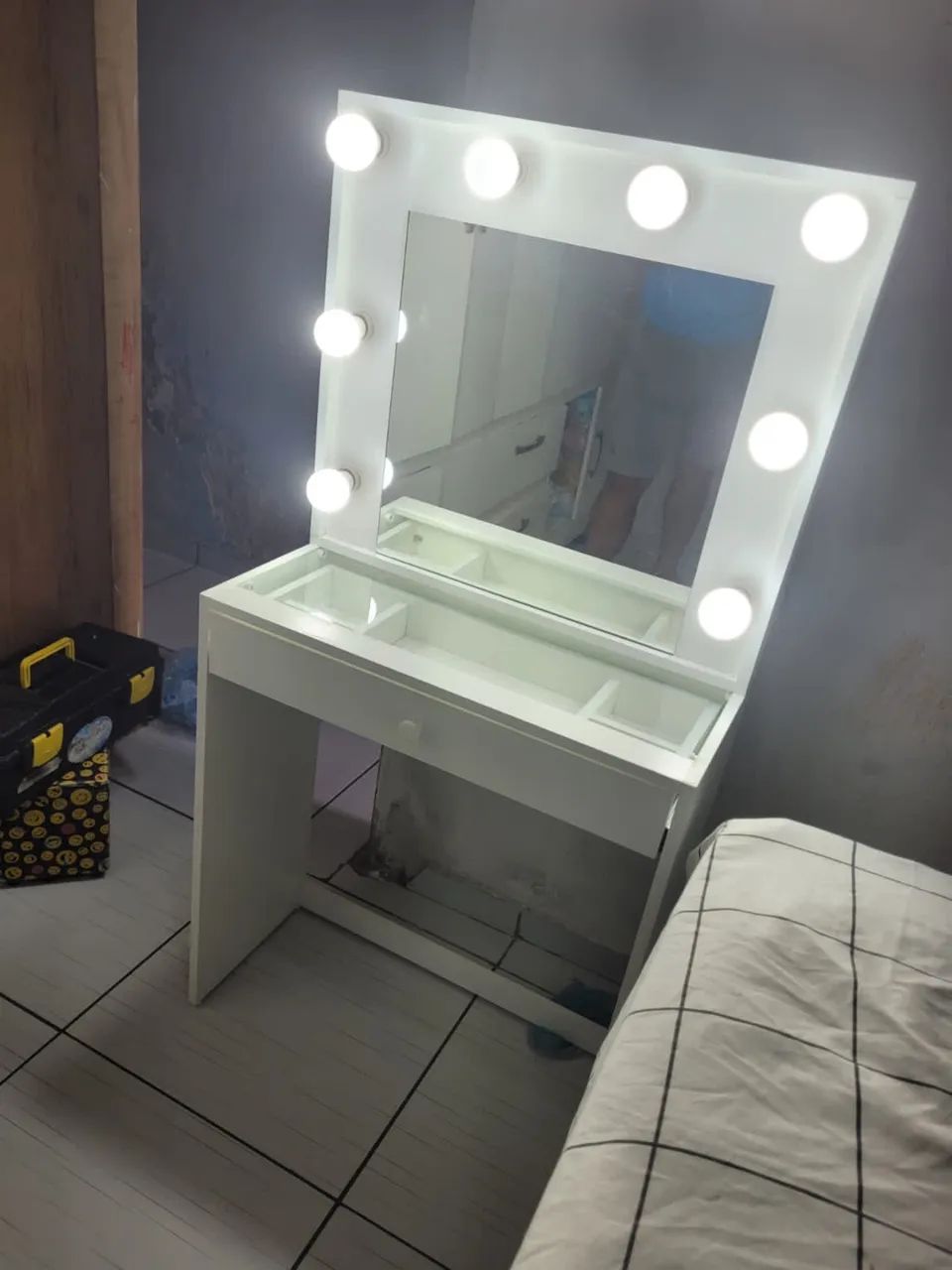 Penteadeira camarim 70cm pé  - Foto 2