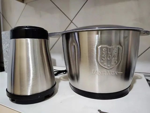 Moedor Elétrico Triturador Potente para Carne, Legumes e Temperos + Entrega gratis  - Foto 2