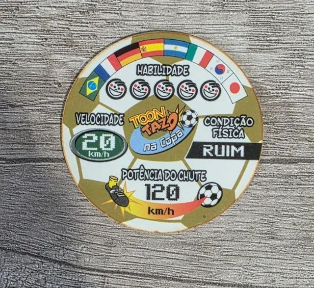 TAZO COPA TOON OURO Nº 3 - ELMA CHIPS - Foto 4